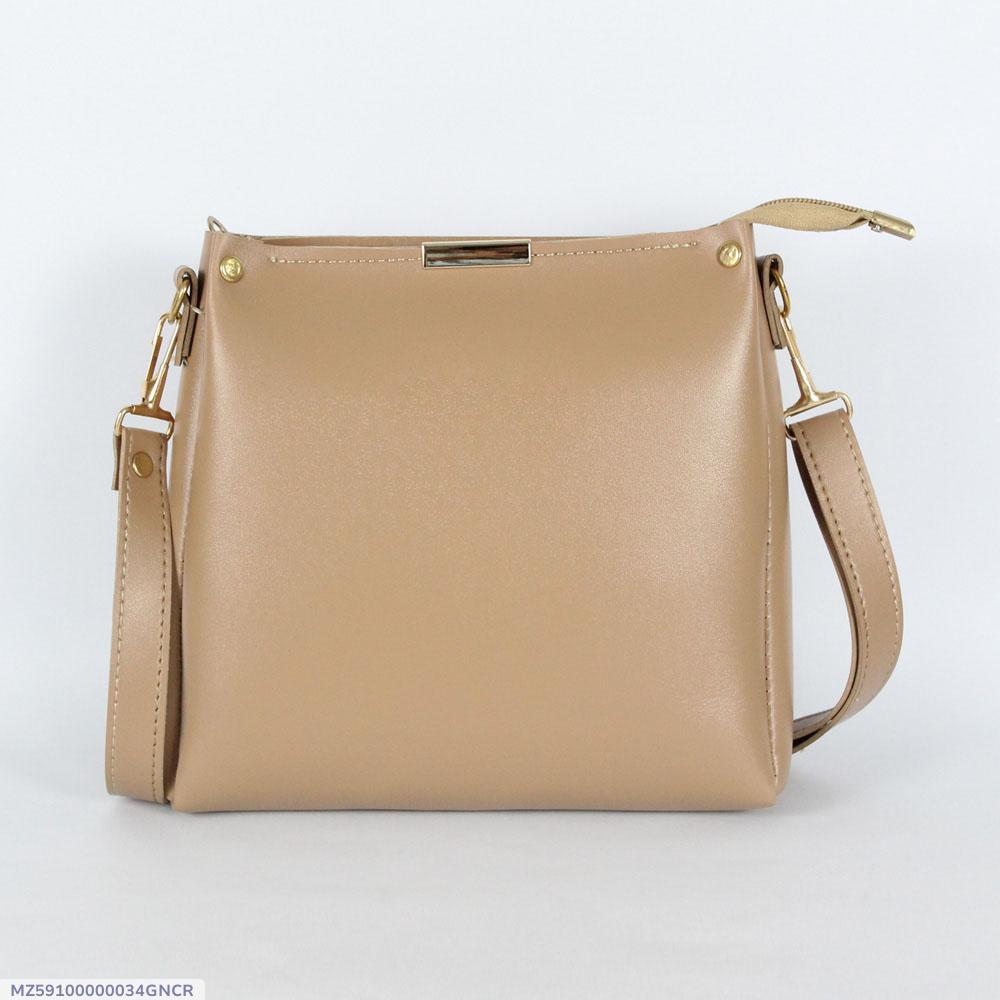 Elegant Off-White Girls' Handbag – Stylish & Durable Rexine Purse for Everyday Use